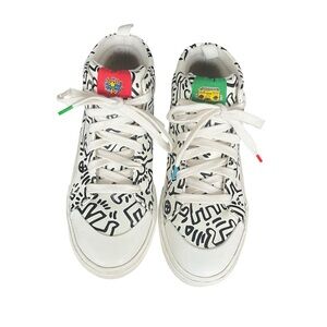 Zara x Keith Haring Graphic High-Top Sneakers - Size 8-8.5 US (39 Euro)